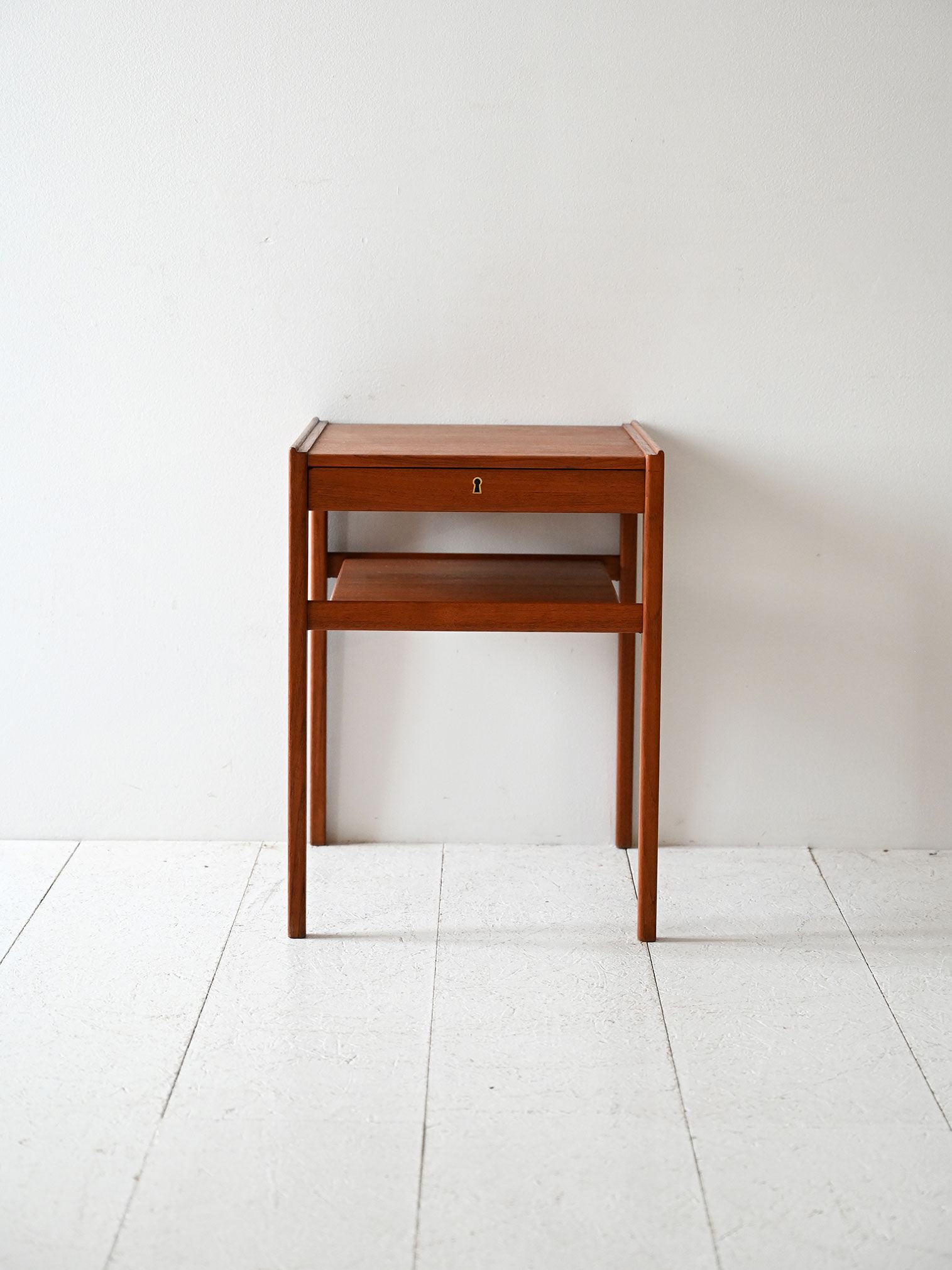 Table de chevet vintage suédoise en teck par Egström & Mírstrand