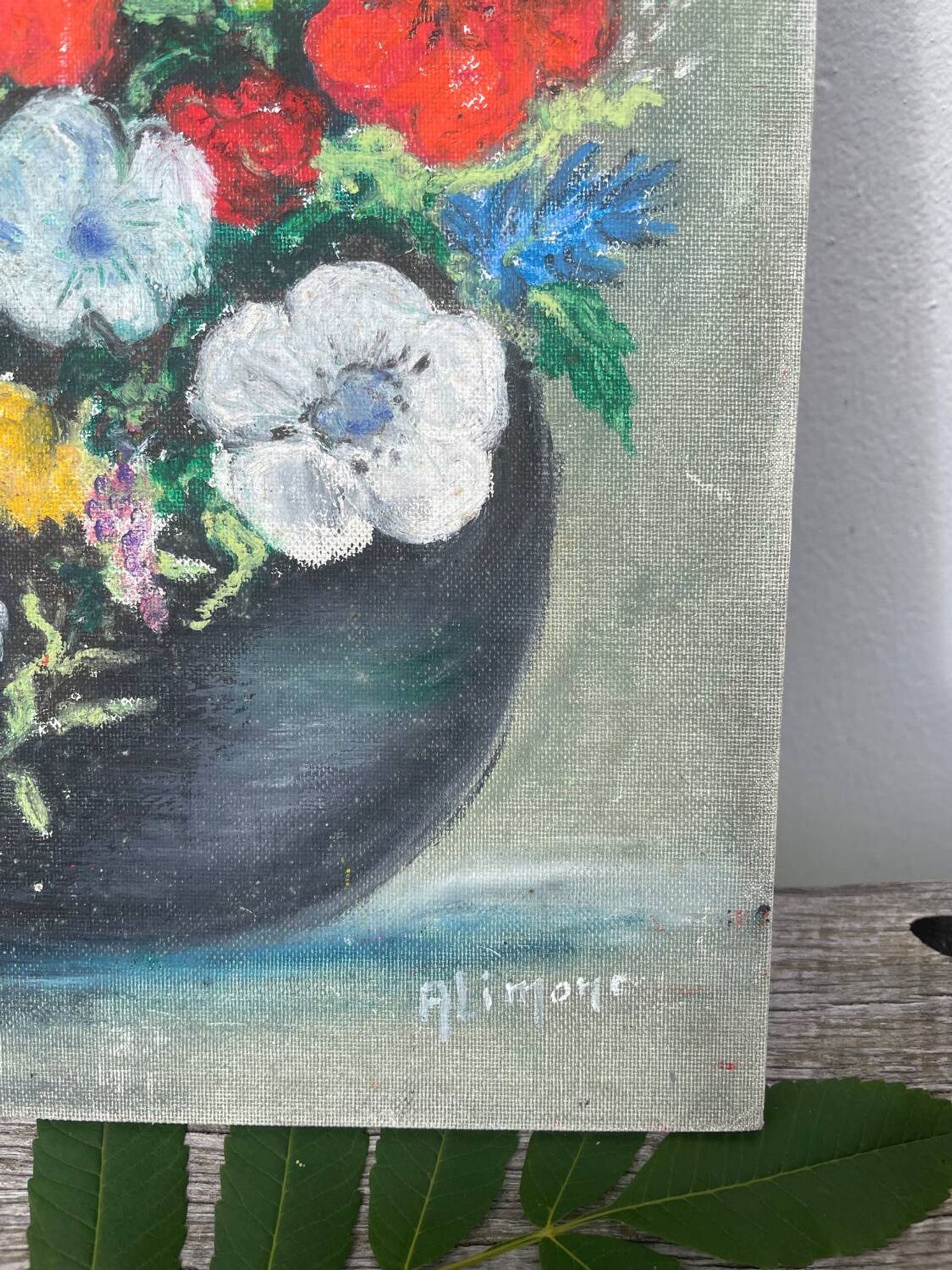Flower bouquet painting