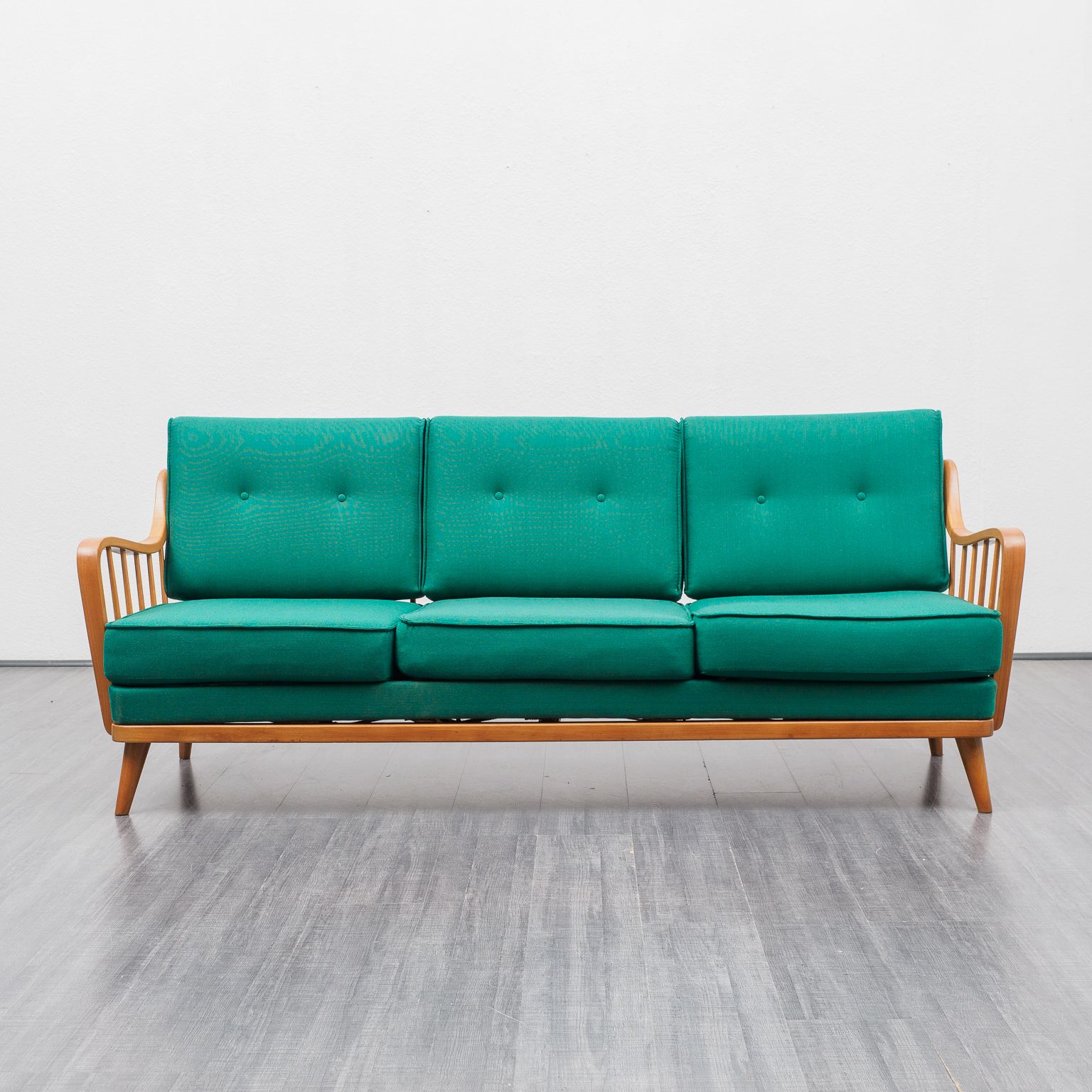 Knoll Antimott sofa, cherry wood, 1950