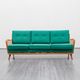 Knoll Antimott sofa, cherry wood, 1950