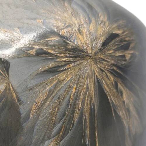 Vintage ceramic vase in French signed crystal glaze 19 cm