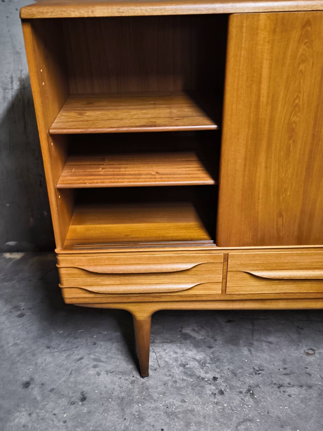 Vintage Scandinavian teak enfilade from the 1960s by Johannes Andersen.