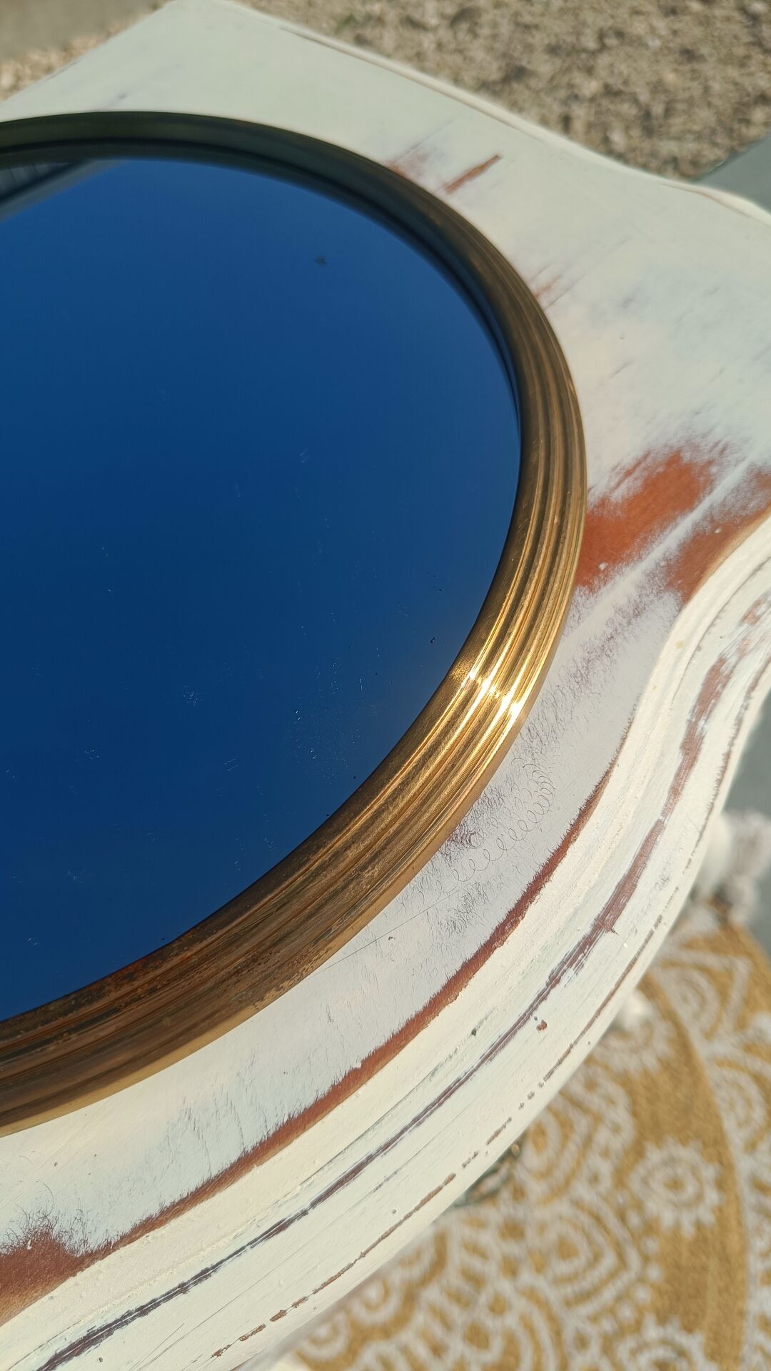Golden mirror plateau