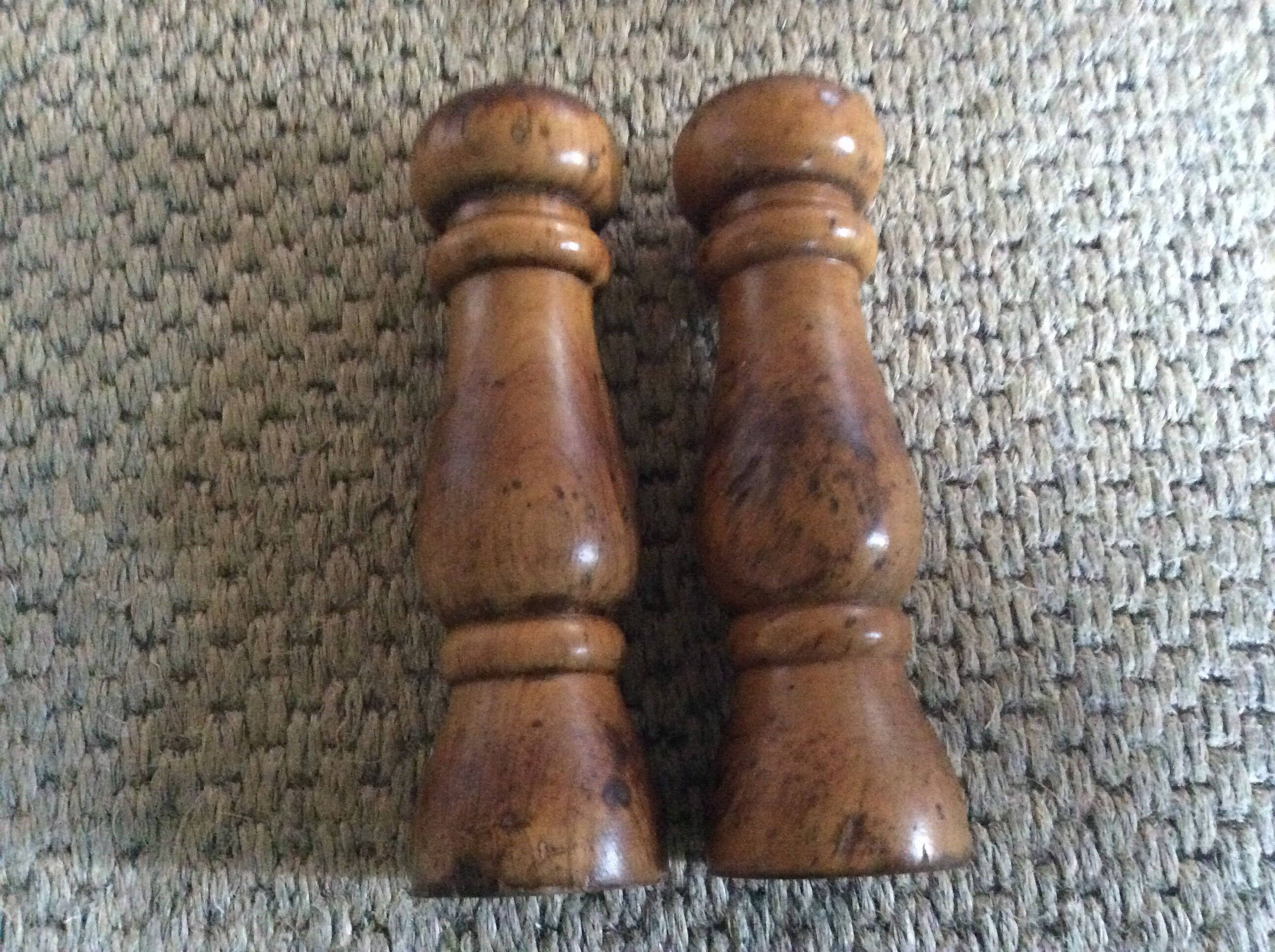 Wooden salt pepper shakers