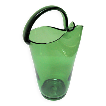 blown glass pitcher, Italian work, 1960s