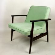 Chaise longue vintage vert clair GFM63 par J.Kedziorek, années 1970
