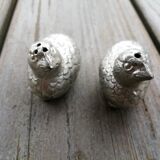 Pepper salt metal birds