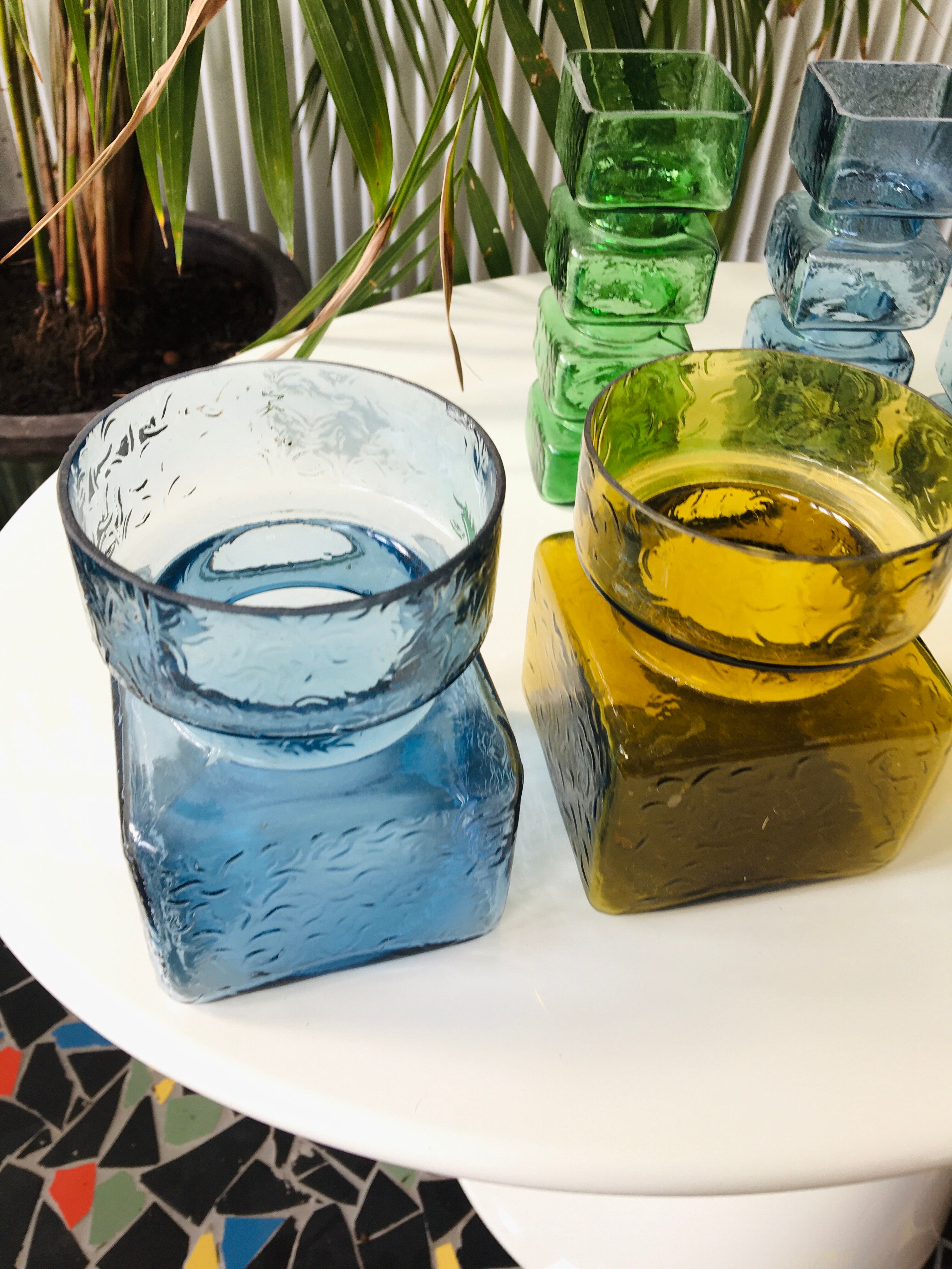 Duo of vases Pala by Helena Tynell for Riihimäki Finland