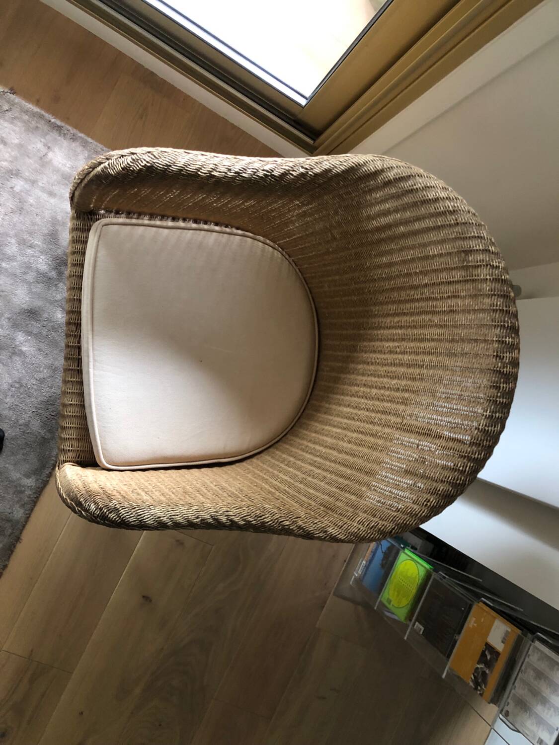 Rattan armchair