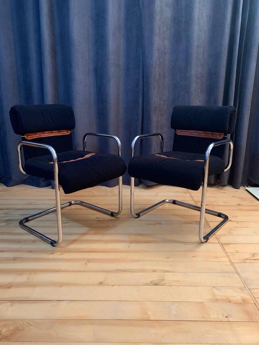 Chairs by Guido Faleschini for i4 Mariani, Italy, 1970s, set of 6