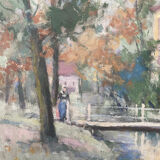 Oil on canvas, early 20th century