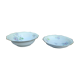 1 bowl and 1 porcelain hollow dish