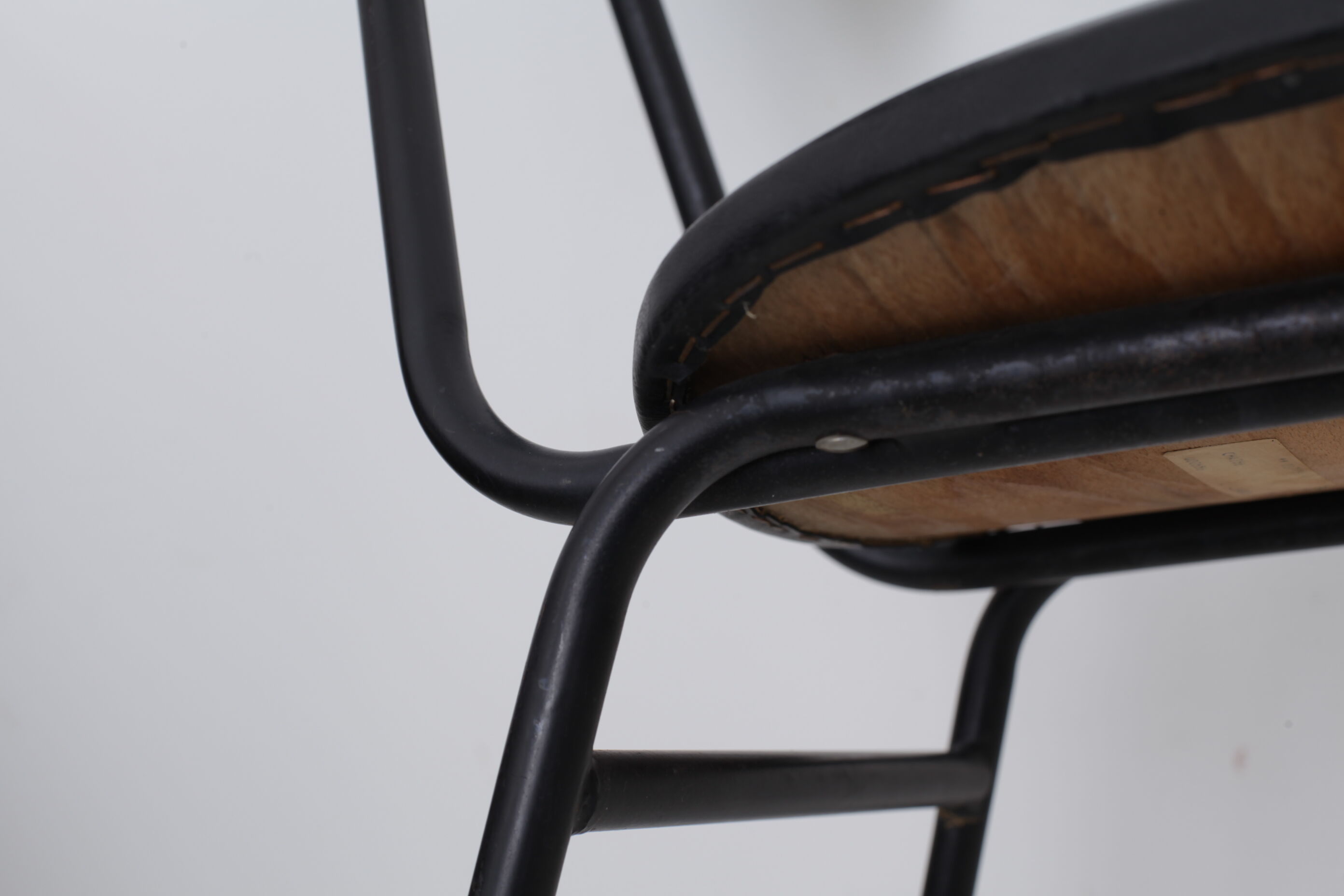 Black skai chair