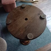 Sellette, porte-plante en bois tourné