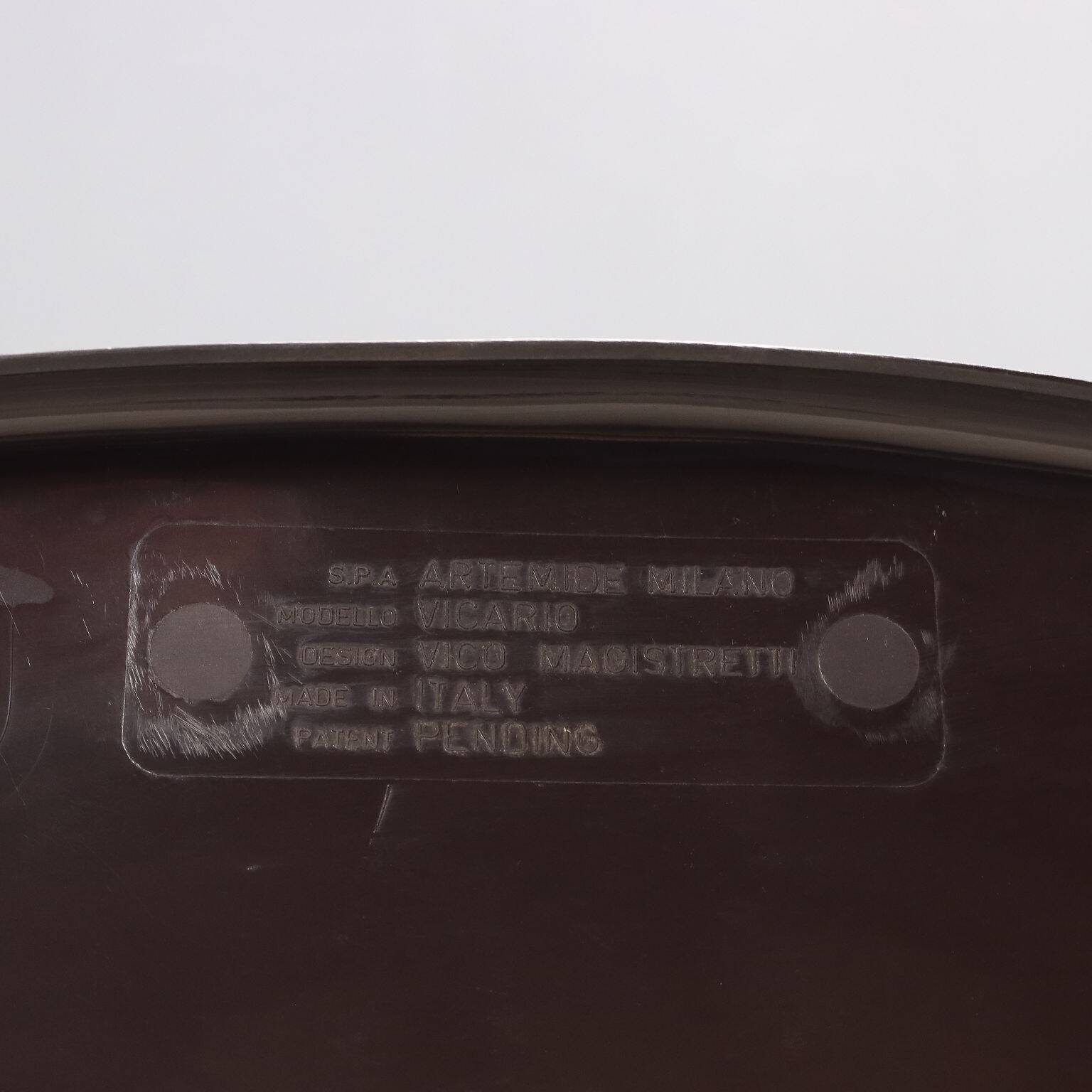 'Vicario' armchairs by Vico Magistretti for Artemide - 1960s-70s