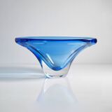 Large crystal glass fruit bowl by Focke & Meltzer Amsterdam