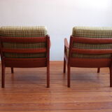 Ensemble de 2 fauteuils Senator en teck par Ole Wanscher pour France & Son, années 1960