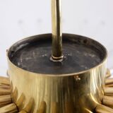 Radiant glass tube chandelier. Contemporary design.