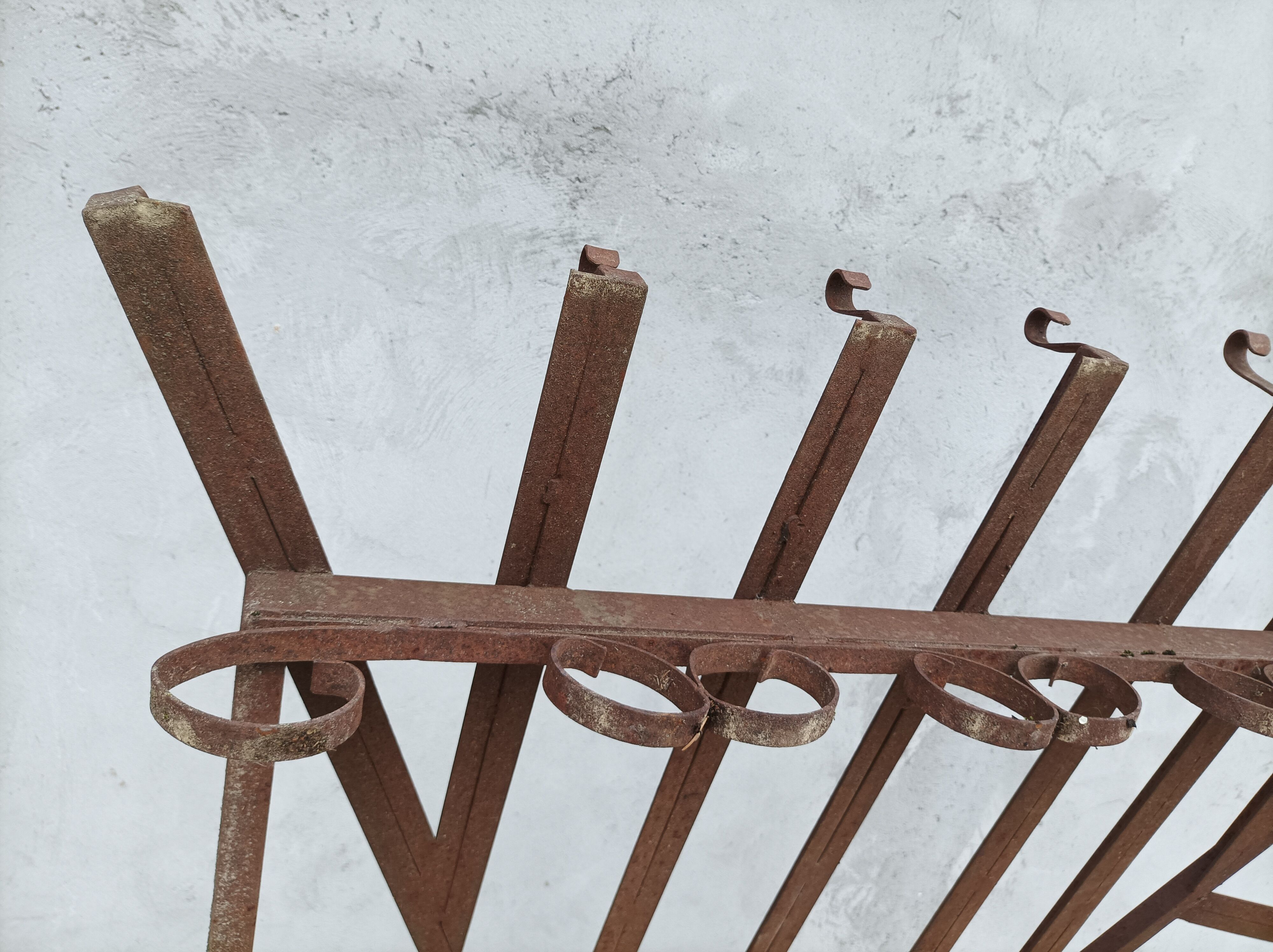 Old wrought iron canopy