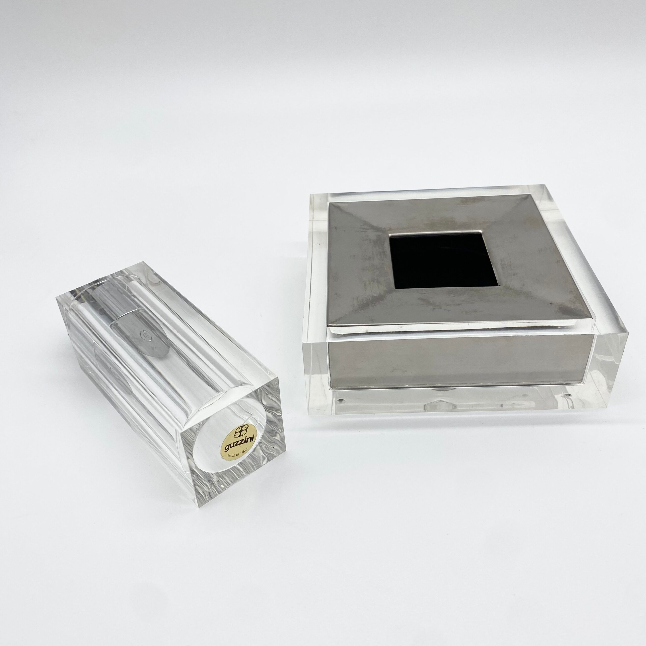 Smoking set "Fabio Manlio Ciocca" for Guzzini – Italy, 1970s