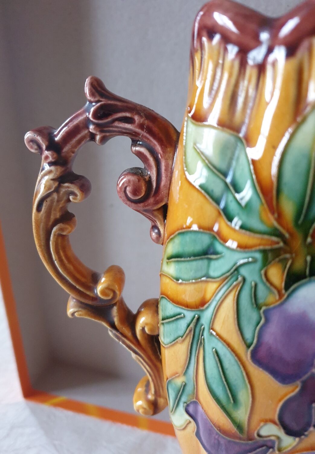 Set vase and planter longchamp iron earth