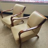 Pair of art deco armchairs