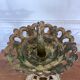 Candle holder church in gilded metal