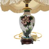 2 Vintage Cloisonné Table Lamps, mid 1900s