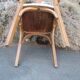 Armchair, beech and fabric