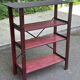 Étagère vintage en bois massif croisés