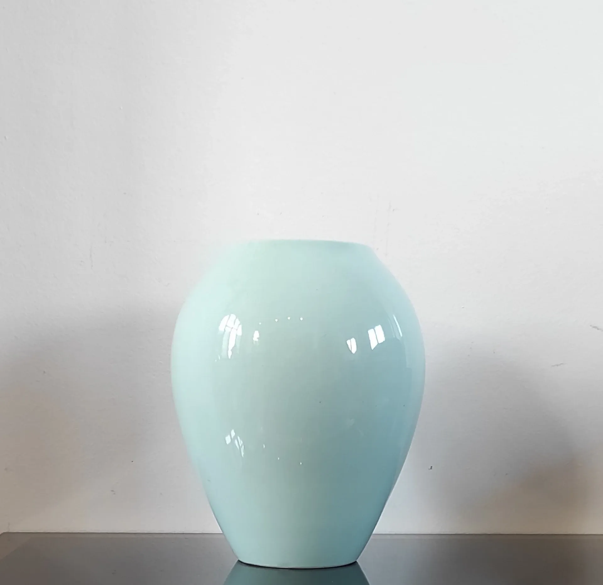 Vintage glazed ceramic vase