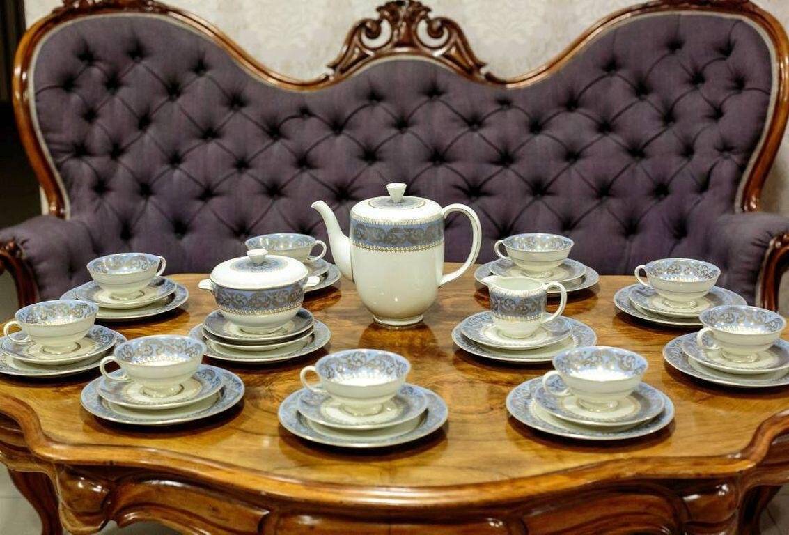 Service à thé en porcelaine vintage, années 1950
