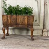 Planter in walnut, england circa 1880