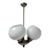 Art Deco glass chandelier, Poland, 1970s
