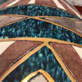 Signed Accolay ceramic vase, France 1950