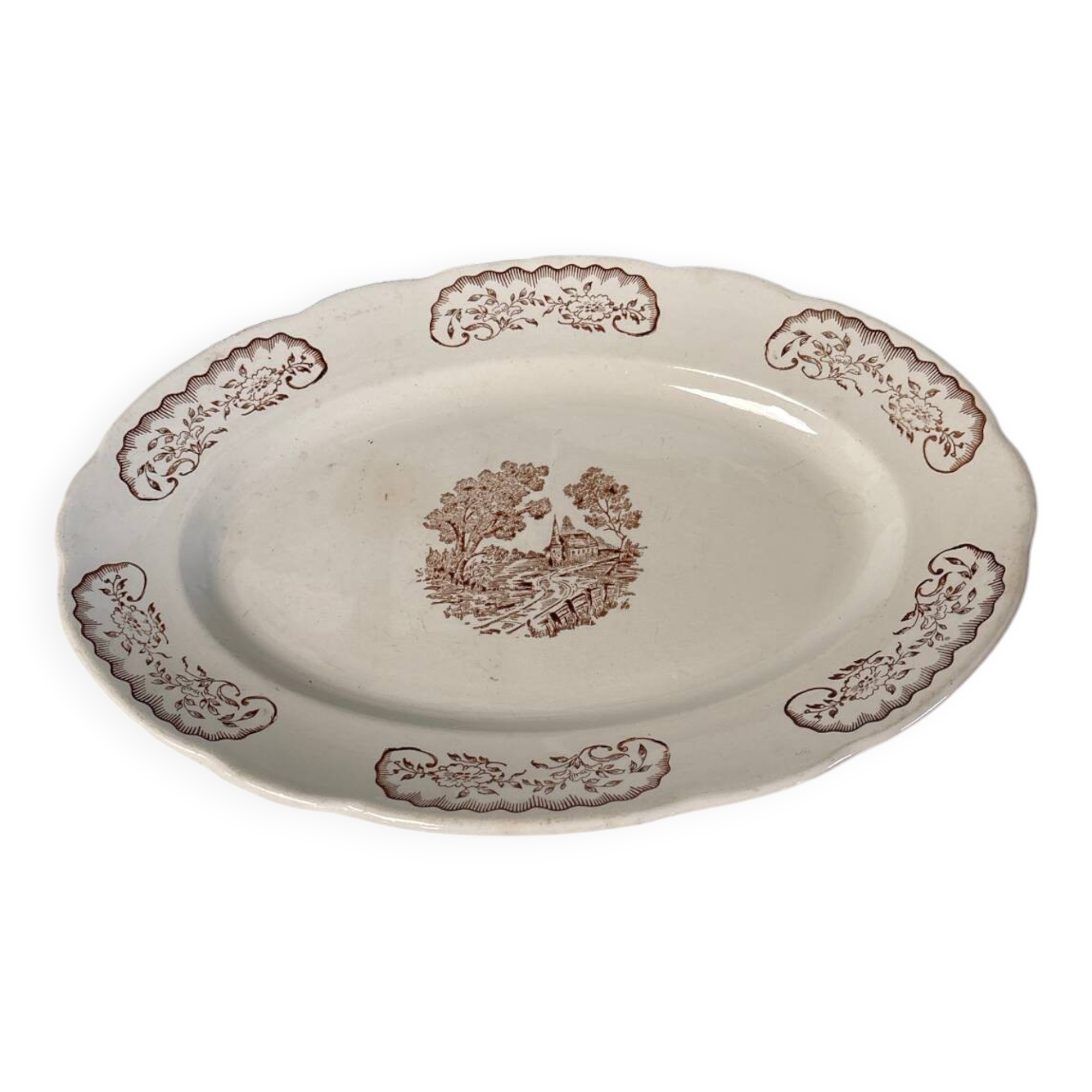 Antique serving dish