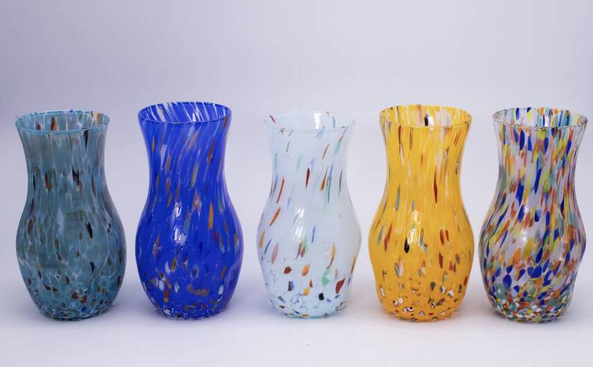 Handmade "Light Blue" Murano Glass Vase