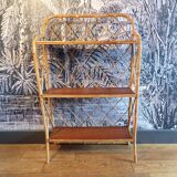 Vintage rattan shelf