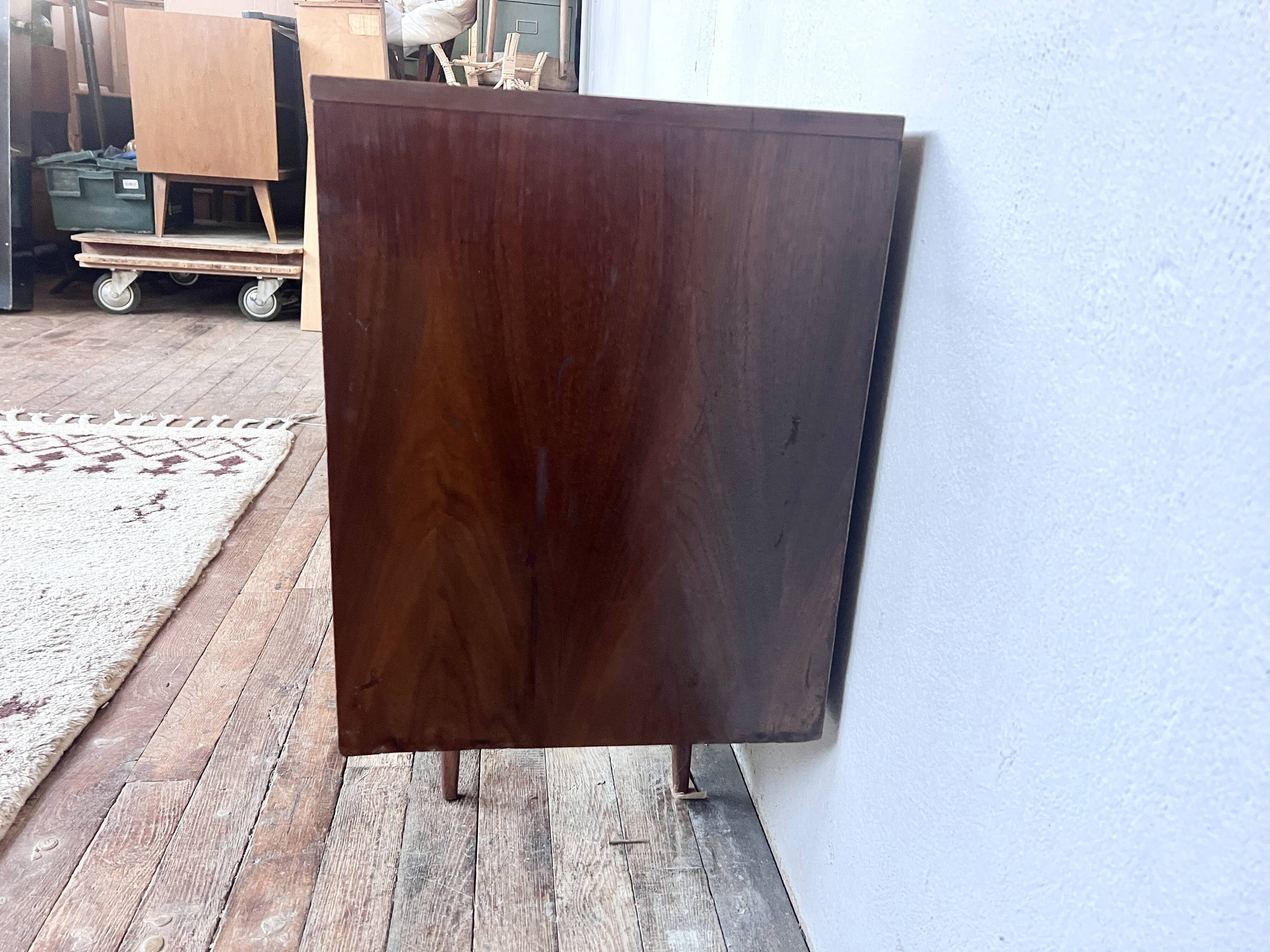 Vintage teak compass feet