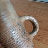 Brutalist vase pitcher signed in stoneware