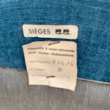 Pair of velvet toad armchairs