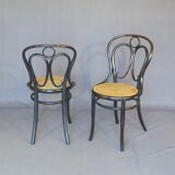 2 KOHN N°35 Art Nouveau bistro chairs -1875- recently hand-caned