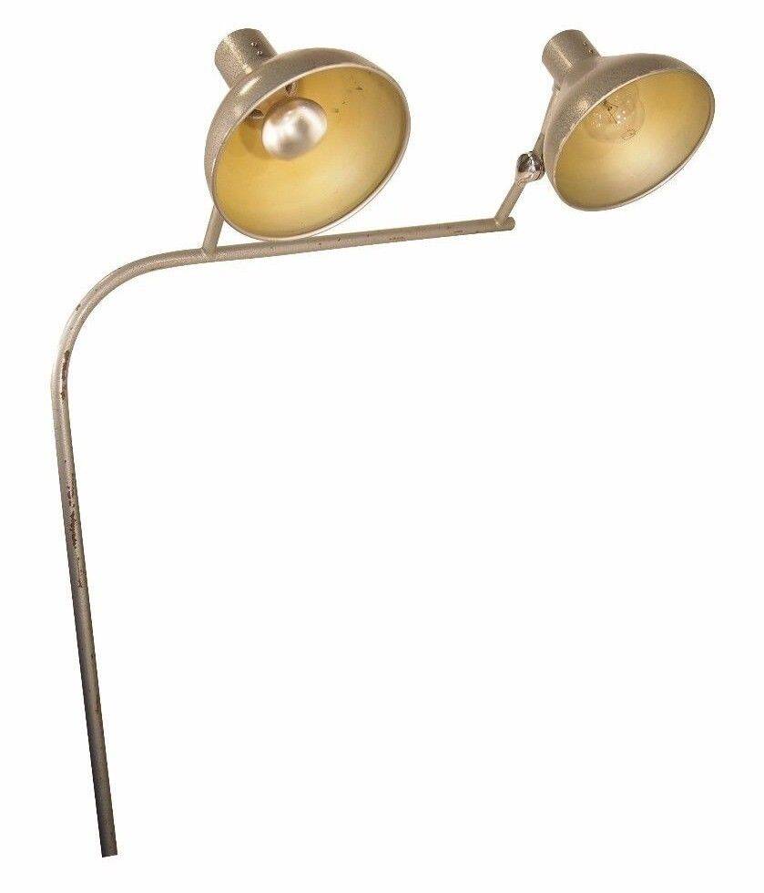 Jumo gs1 adjustable double workshop desk lamp - industrial modernist