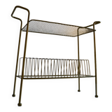 Vintage end table / coffee table & magazine rack