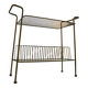 Vintage end table / coffee table & magazine rack