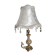Lampe de table vintage en onyx et laiton, Italie
