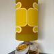 Table lamp lampshade vintage fabric Sirius pattern