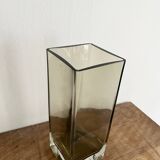 Rectangular Murano-style crystal vase