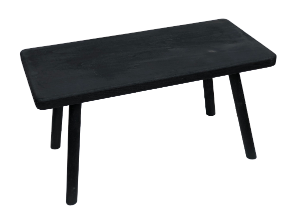 Black coffee table in paulownia wood