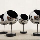 Series of 4 wall lights eye ball XL by Staff Leuchten years 60/70